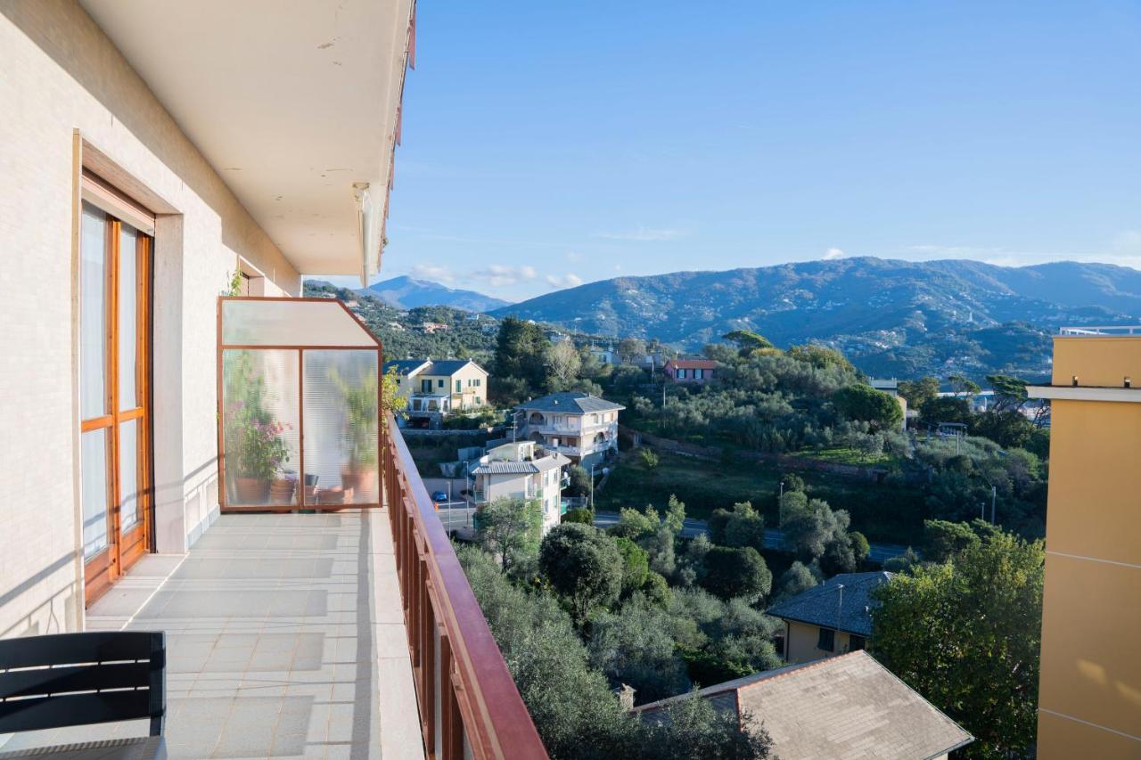Апартаменти 093 - Casa Panorama, Vista Mare E Vista Portofino, 500 Metri Centro Di Chiavari, Posto Auto Gratis Incluso Екстер'єр фото